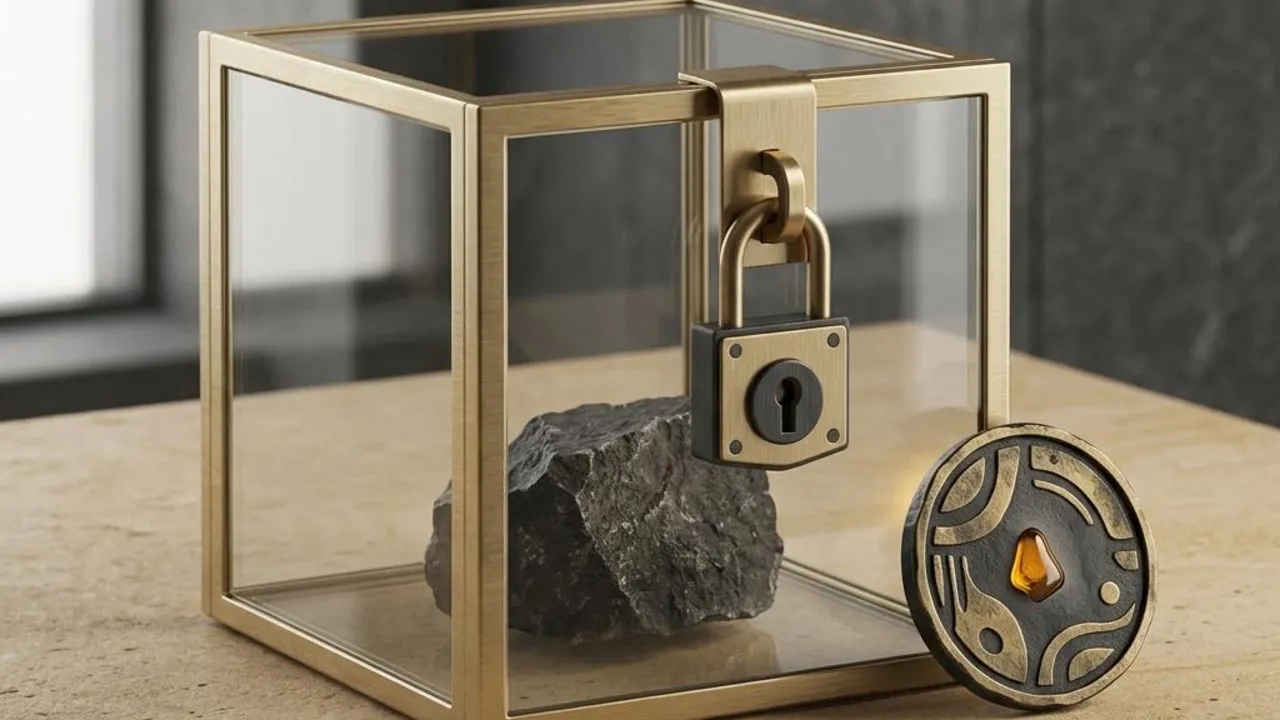 Conceptual generated illustration for: Asked to pay tax to release crypto in NZ? Warning signs